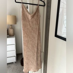 Cowl neck slip dress